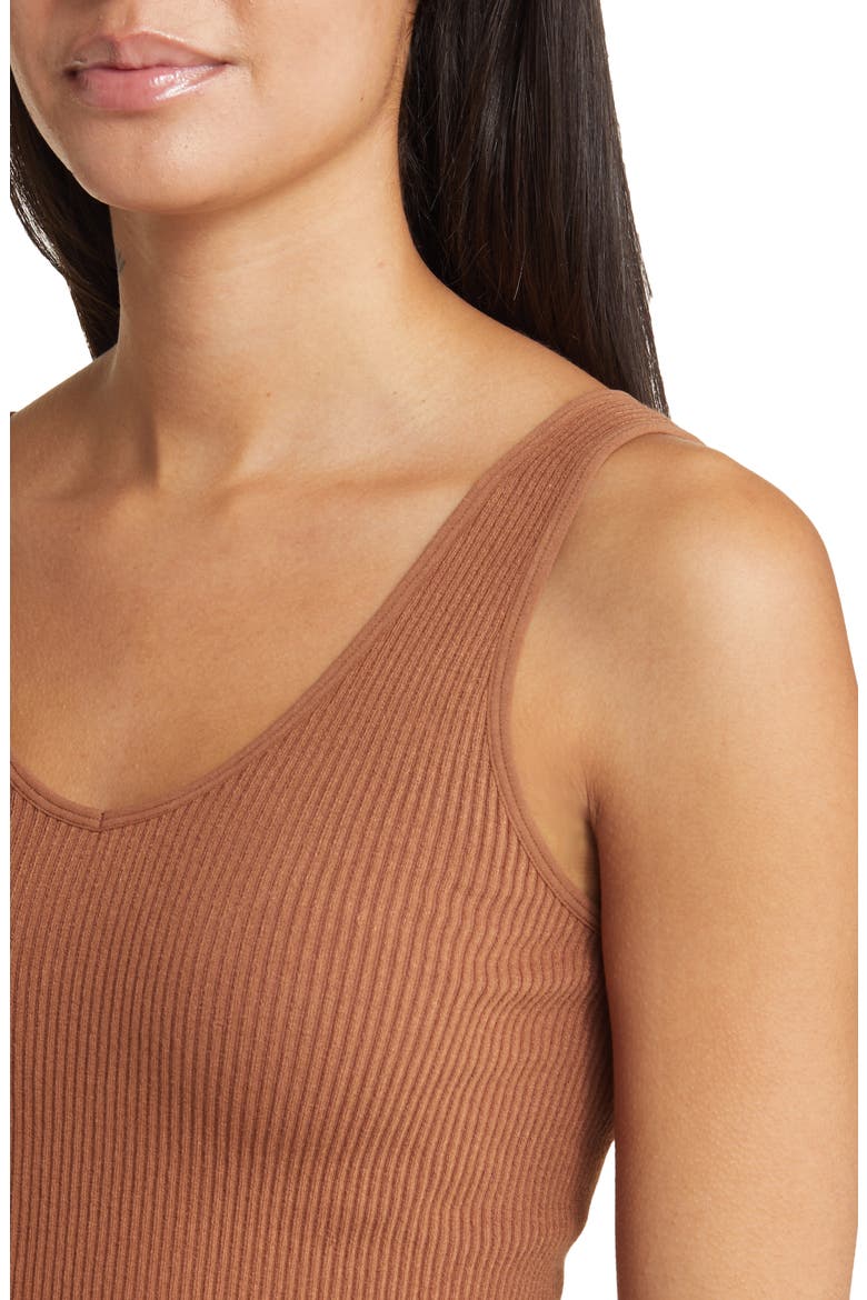 Seamless Rib Tank, Alternate, color, BROWN KONA