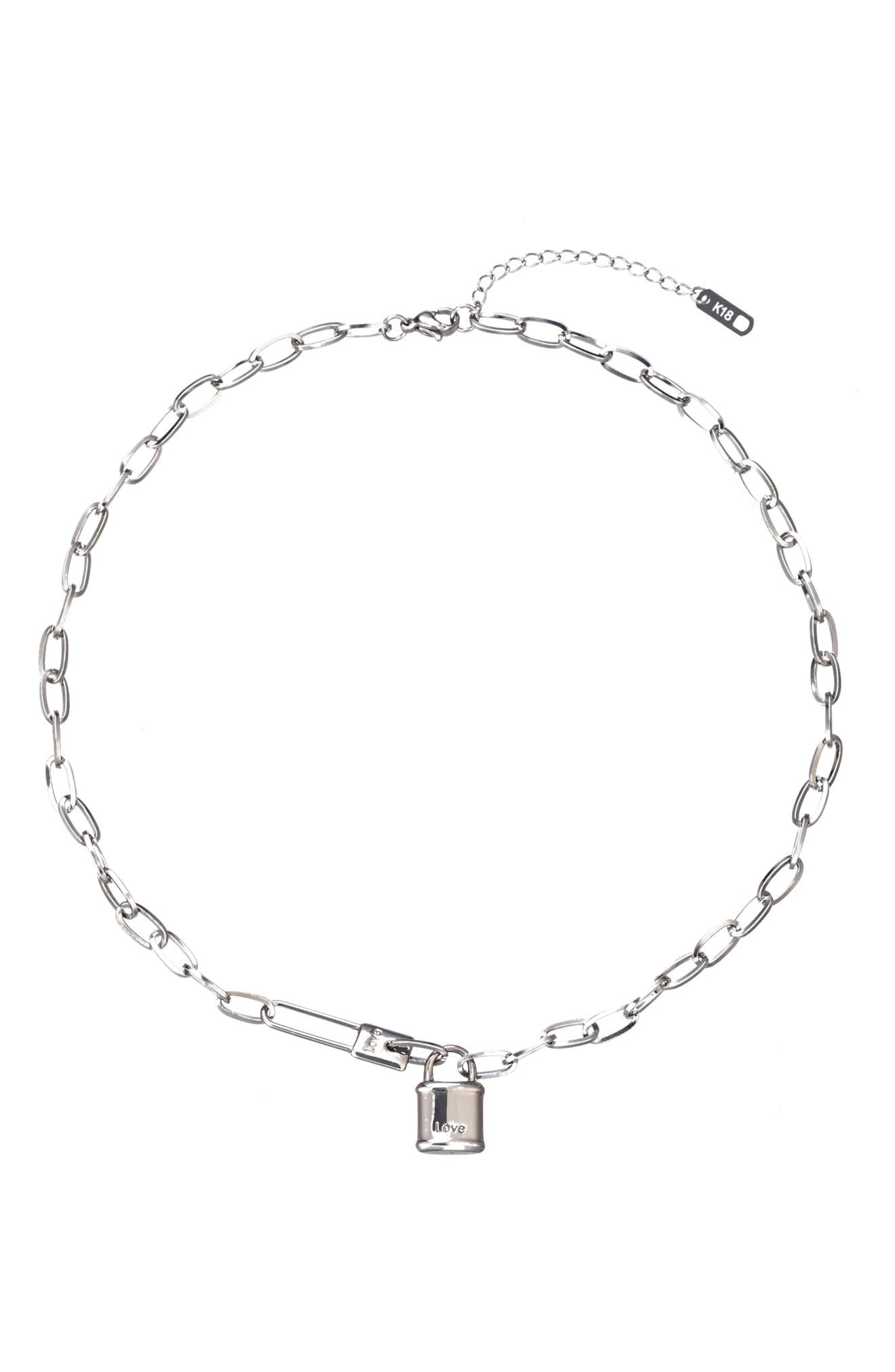 Candice Lock Pendant Necklace