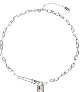 EYE CANDY LOS ANGELES Candice Lock Pendant Necklace