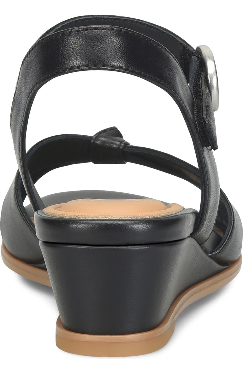 Söfft Summer Slingback Platform Wedge Sandal, Alternate, color, Black