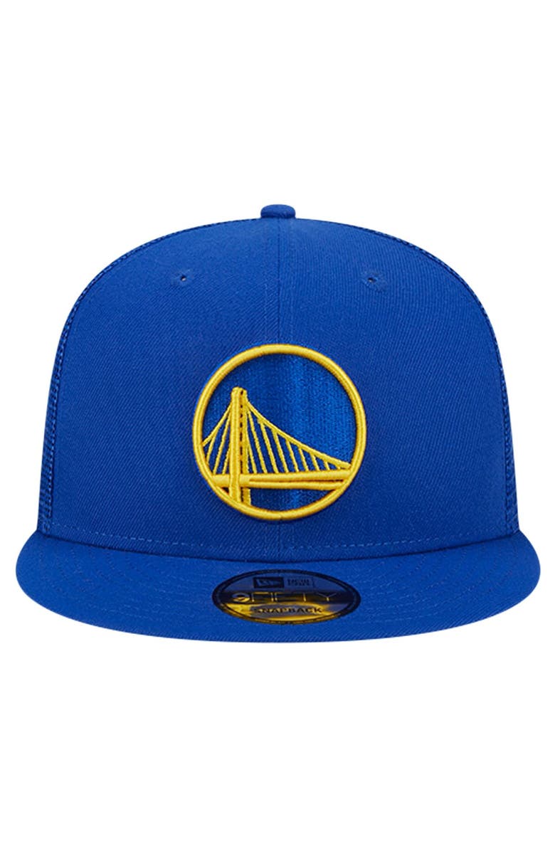 New Era Men's New Era Royal Golden State Warriors Evergreen Meshback 9FIFTY Snapback Hat, Alternate, color, Royal