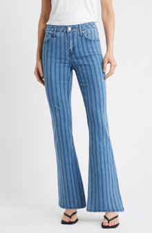 CITY BLUES Eiffel Stripe Flare Jeans