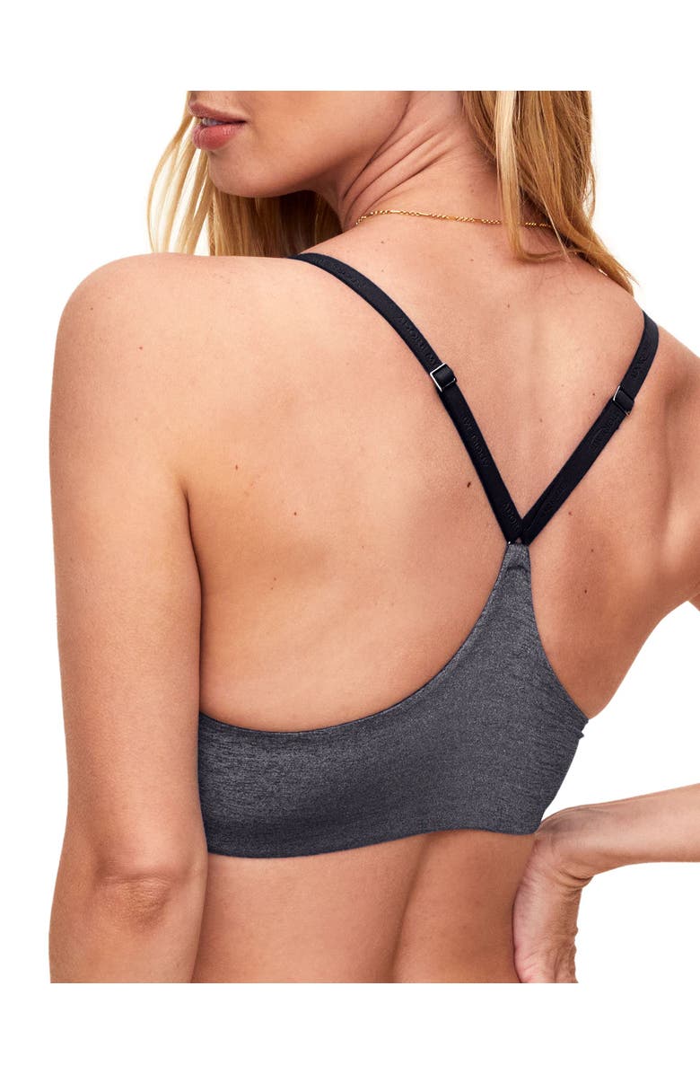 Adore Me Helynn Contour Plunge Bra, Alternate, color, Black Marl