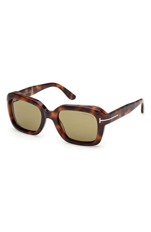 Tom Ford Eyewear Square Frame Sunglasses In Brown