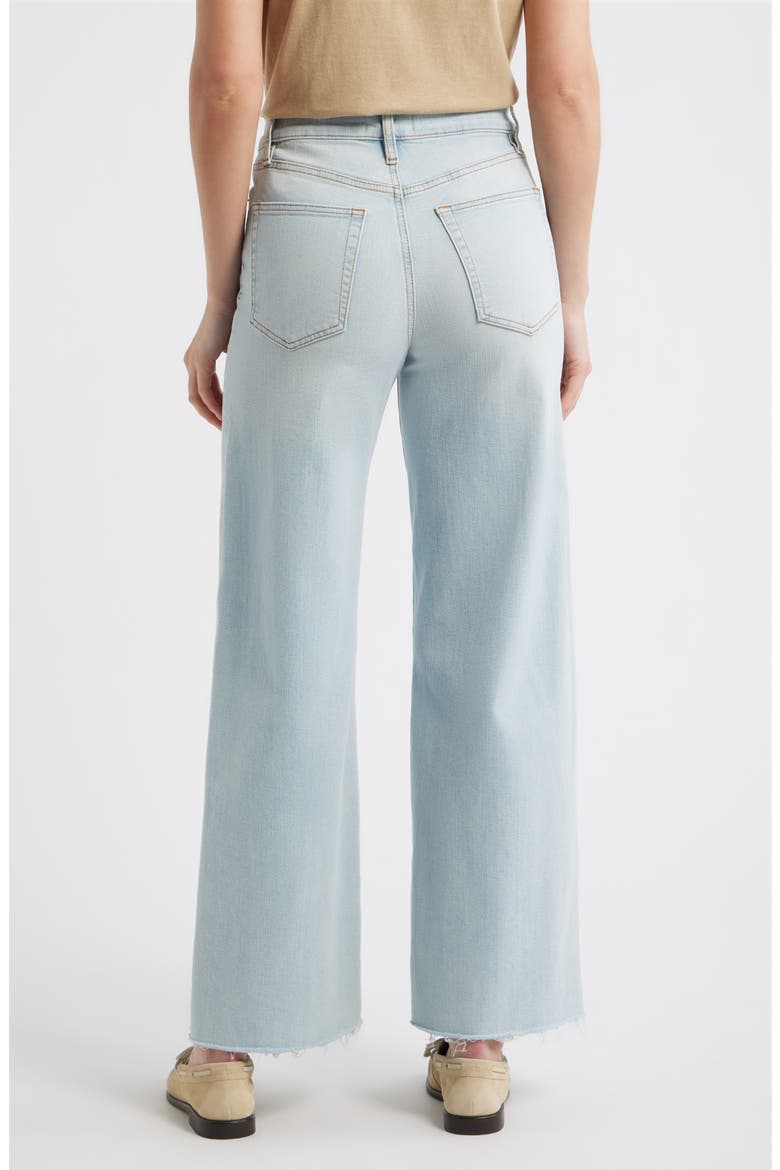 Le Slim Raw Hem Palazzo Jeans, Alternate, color, PREEN RAW AFTER