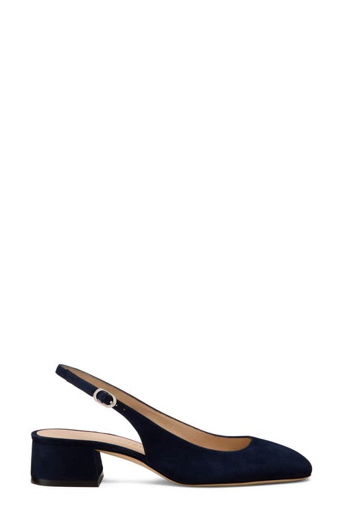 Stuart Weitzman Maeve Suede Slingback Ballerina Pumps In Nice Blue