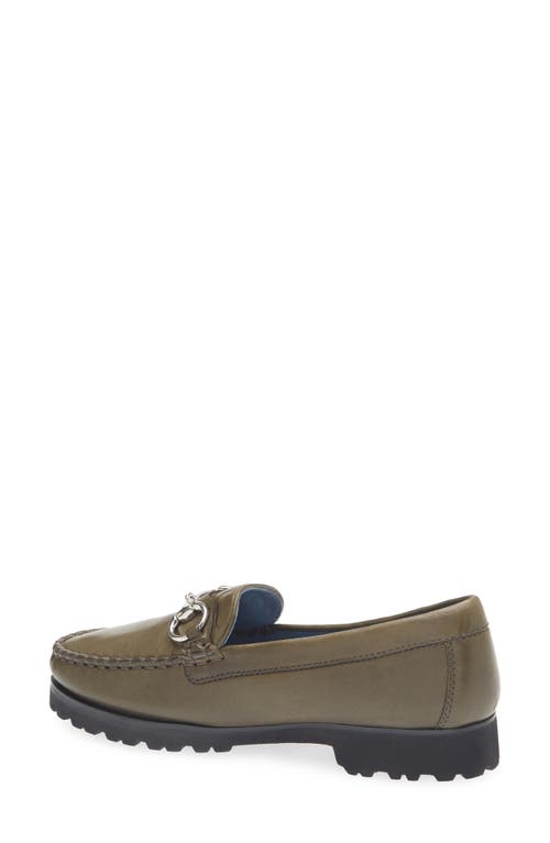 Robert Zur Soho Classic Bit Loafer In Khaki