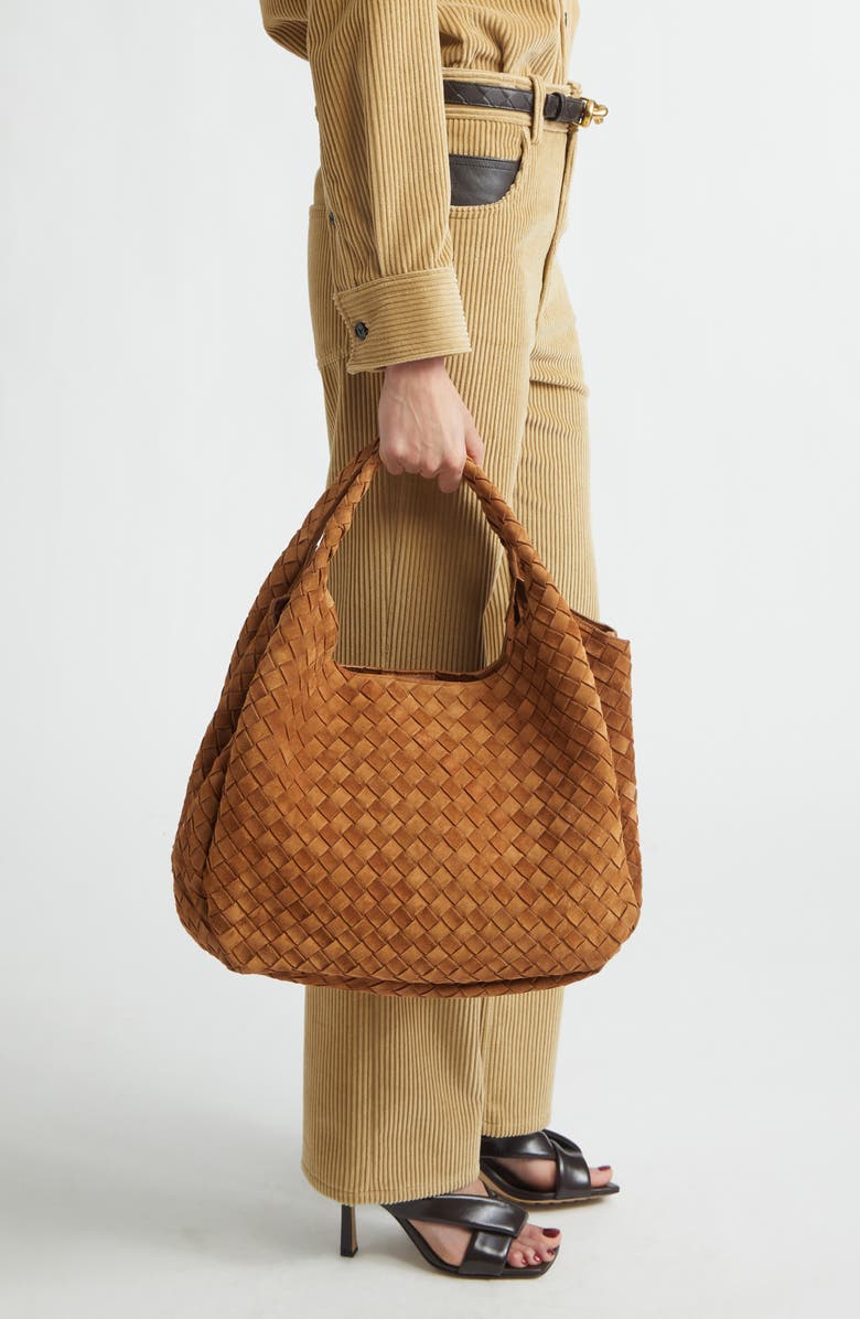 Bottega Veneta Large Campana Sue Shoulder Bag, Alternate, color,