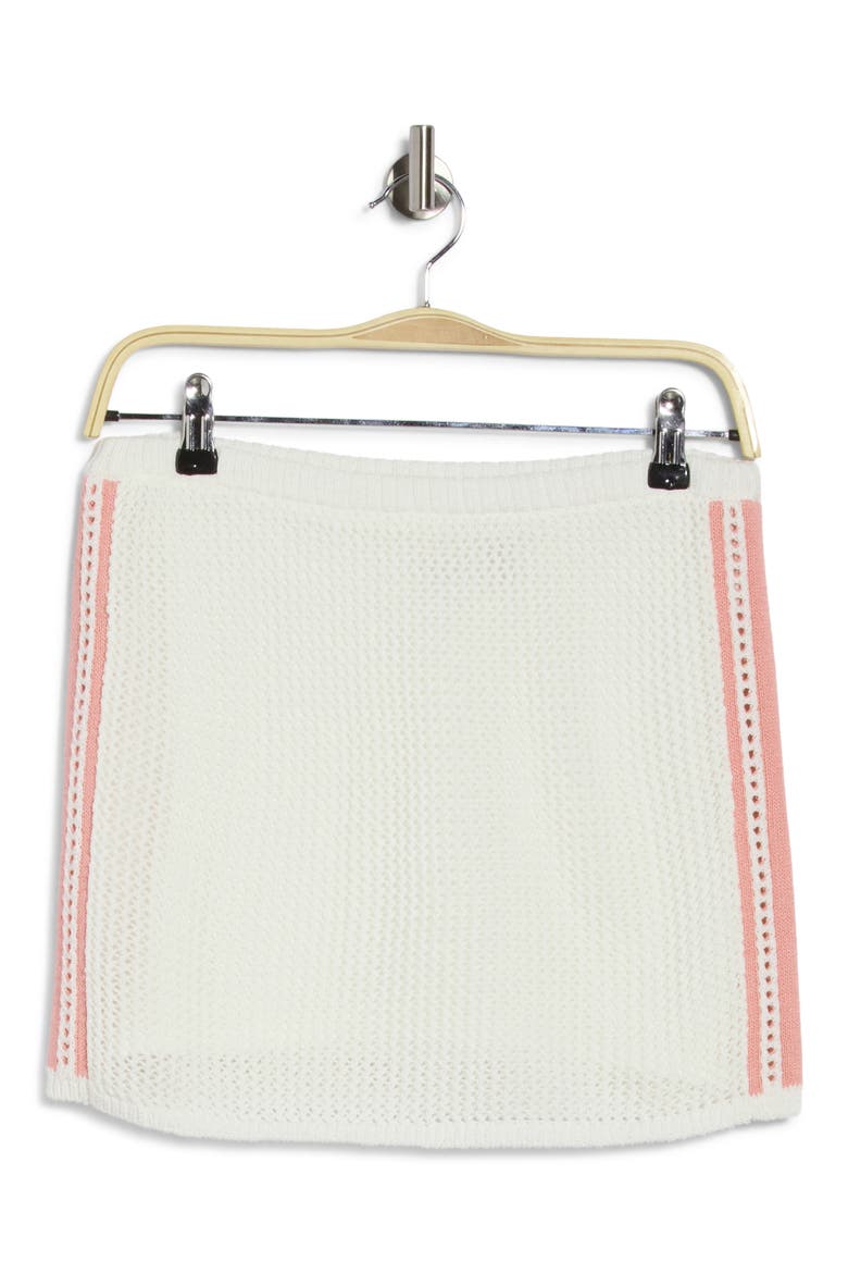 Heart Stopper Cotton Blend Miniskirt, Main, color, CREAM