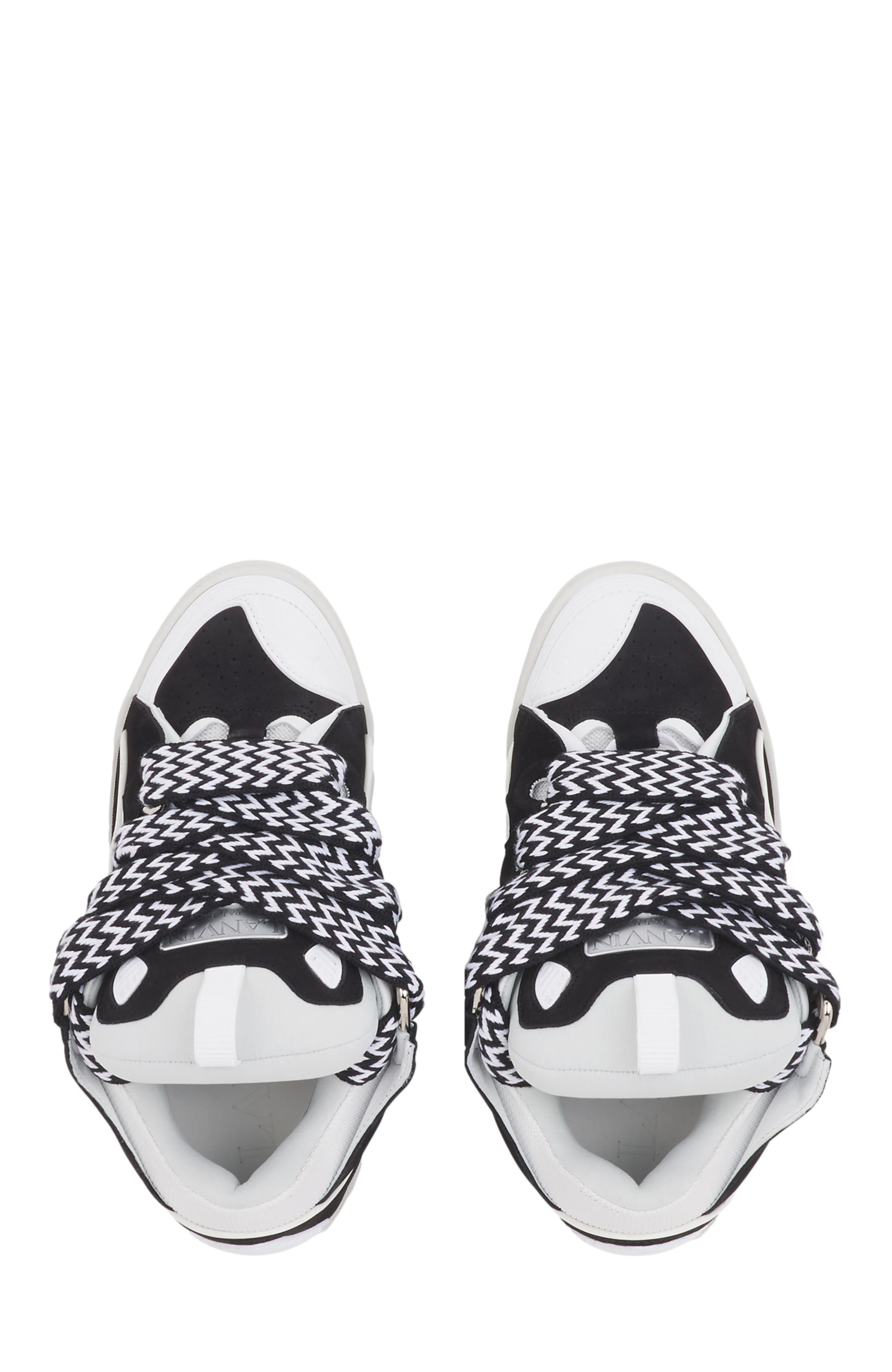 Lanvin LEATHER CURB SNEAKERS, Alternate, color, 