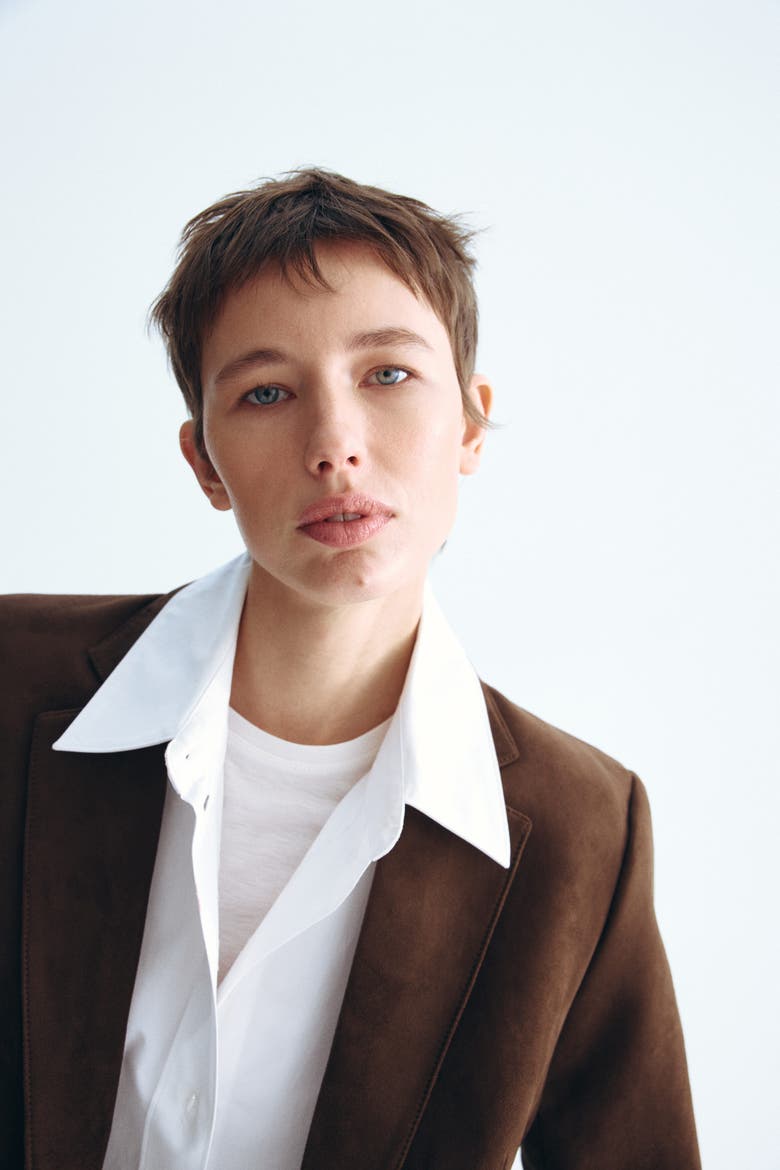 Single-breasted Blazer, Alternate, color, Dark brown