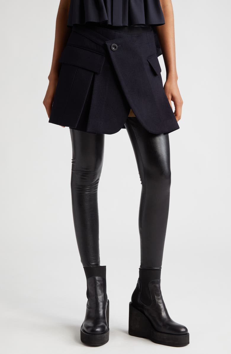 Sacai Wool Melton Skort, Main, color, 
