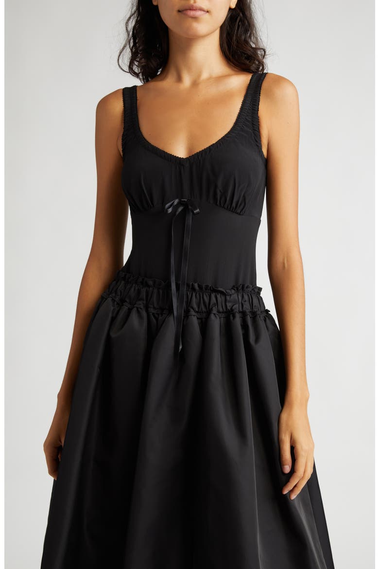Bow Detail Bodysuit, Main, color, BLACK