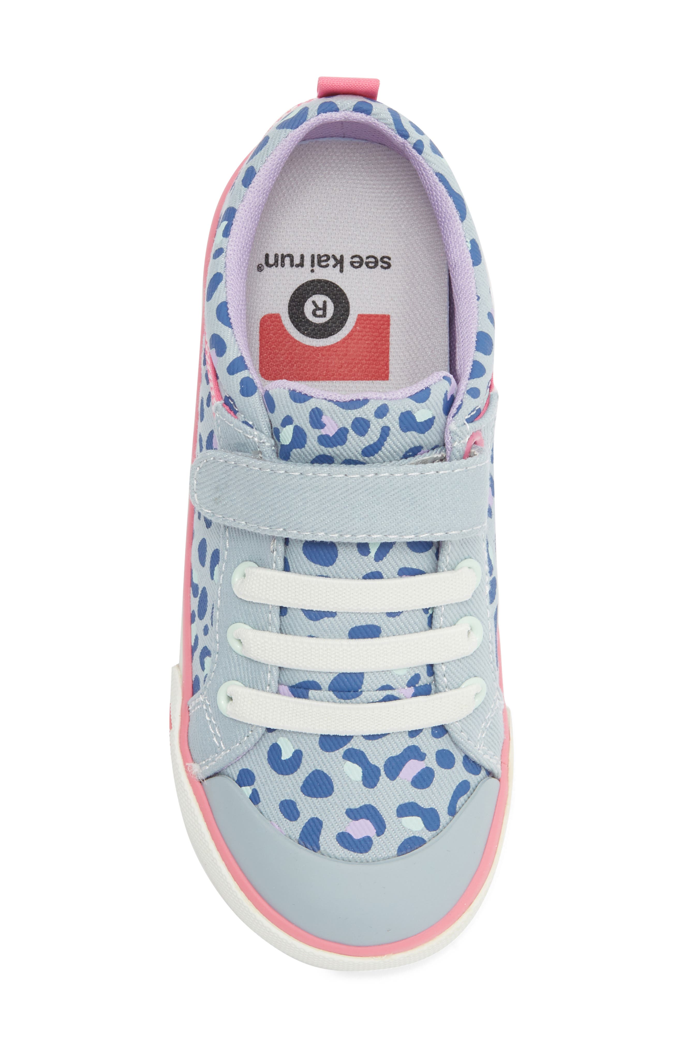 See Kai Run Kids' Kristin Sneaker, Alternate, color, Sky Blue/Leopard