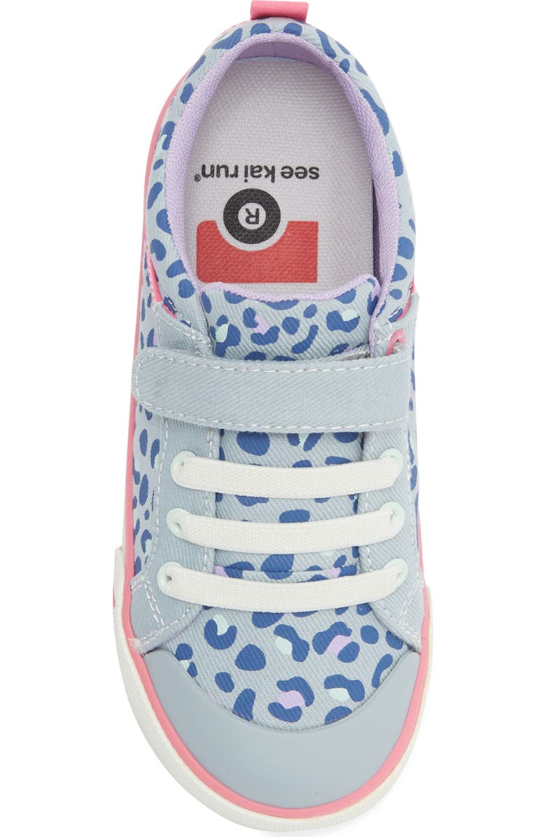 See Kai Run Kids' Kristin Sneaker, Alternate, color, Sky Blue/Leopard