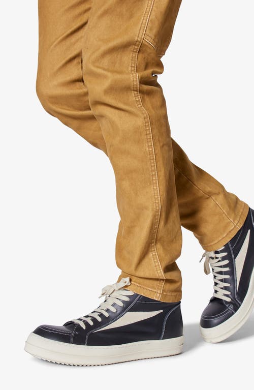 Mnml D700 Flocked Railroad Straight Leg Jeans In Brown