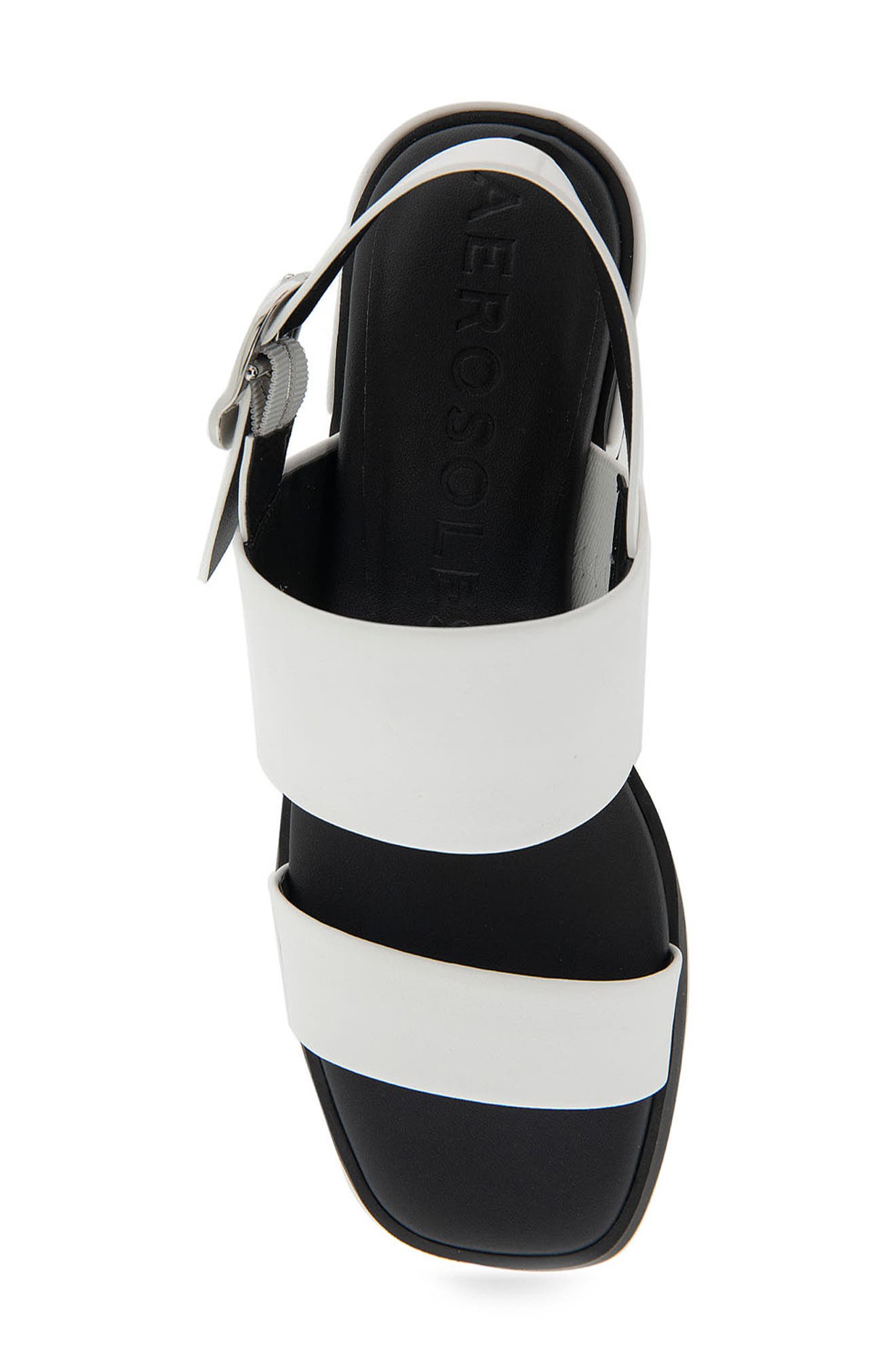 Dove Platform Sandal, Alternate, color, WHITE PU