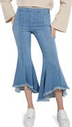 GUESS Sofia 1981 Frayed Ankle Flare Jeans