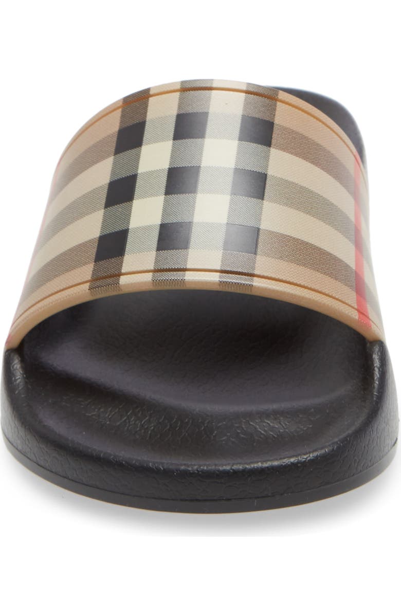 Burberry Check Slide Sandal, Alternate, color,