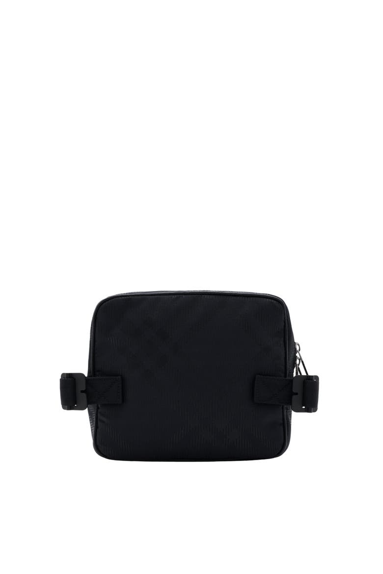 Check Jacquard Travel Pouch, Alternate, color, Black