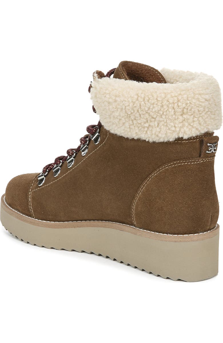 Sam Edelman Franc Hiking Boot with Faux Shearling Trim, Alternate, color,