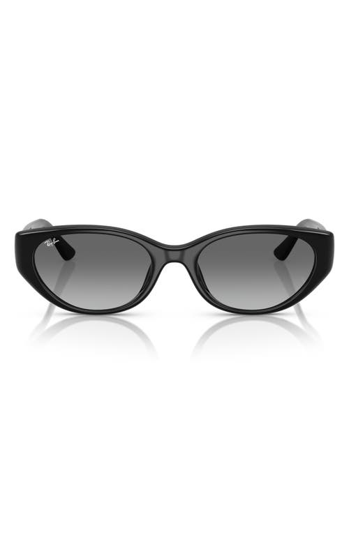 Ray Ban Ray-ban 55mm Gradient Pillow Sunglasses In Black
