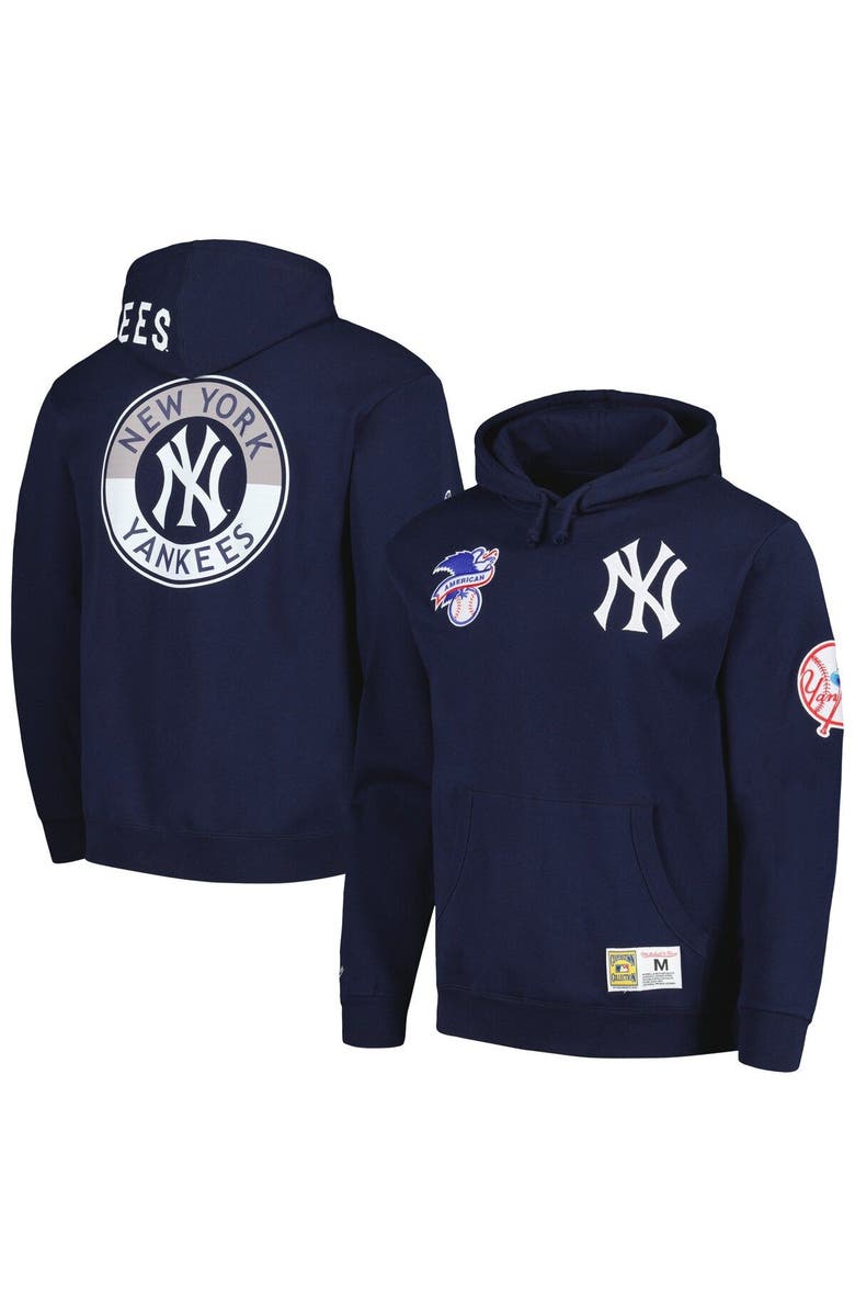 Mitchell & Ness Men's Mitchell & Ness Navy New York Yankees City Collection Pullover Hoodie, Main, color, 