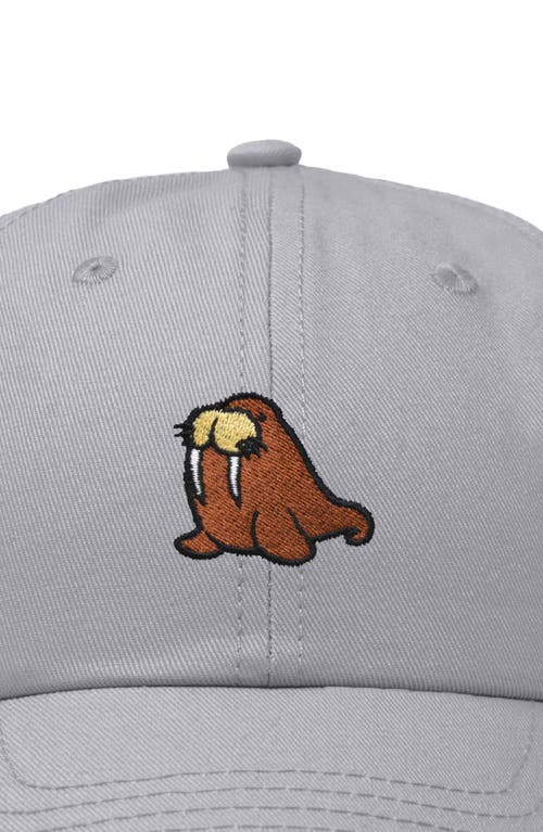 Dalix Walrus Embroidered Outdoor Cap In Gray