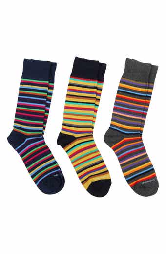 UNSIMPLY STITCHED 3-Pack Assorted Stripe Crew Socks