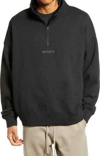 Pacsun Essentials PacSun Fear of God Essentials Unisex Logo Mock Neck Half Zip Sweatshirt ...