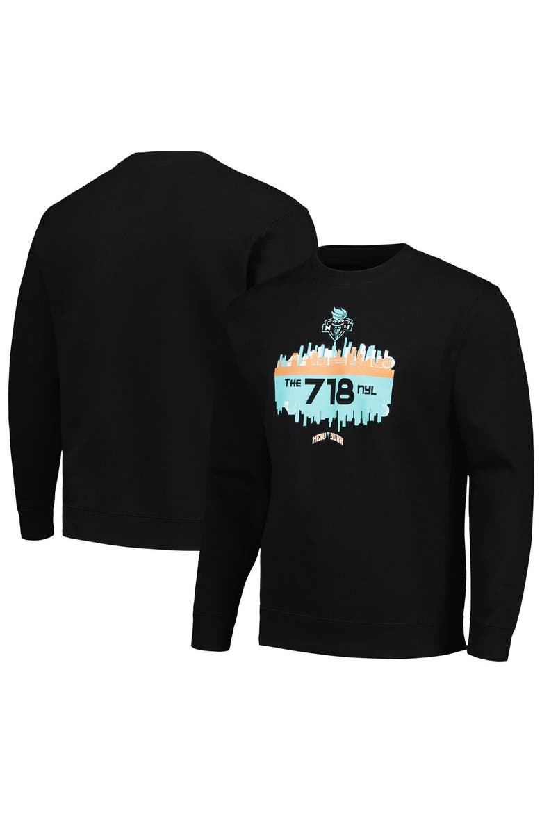 Unisex Stadium Essentials Black New York Liberty Cities Pullover Sweatshirt, Main, color, Black
