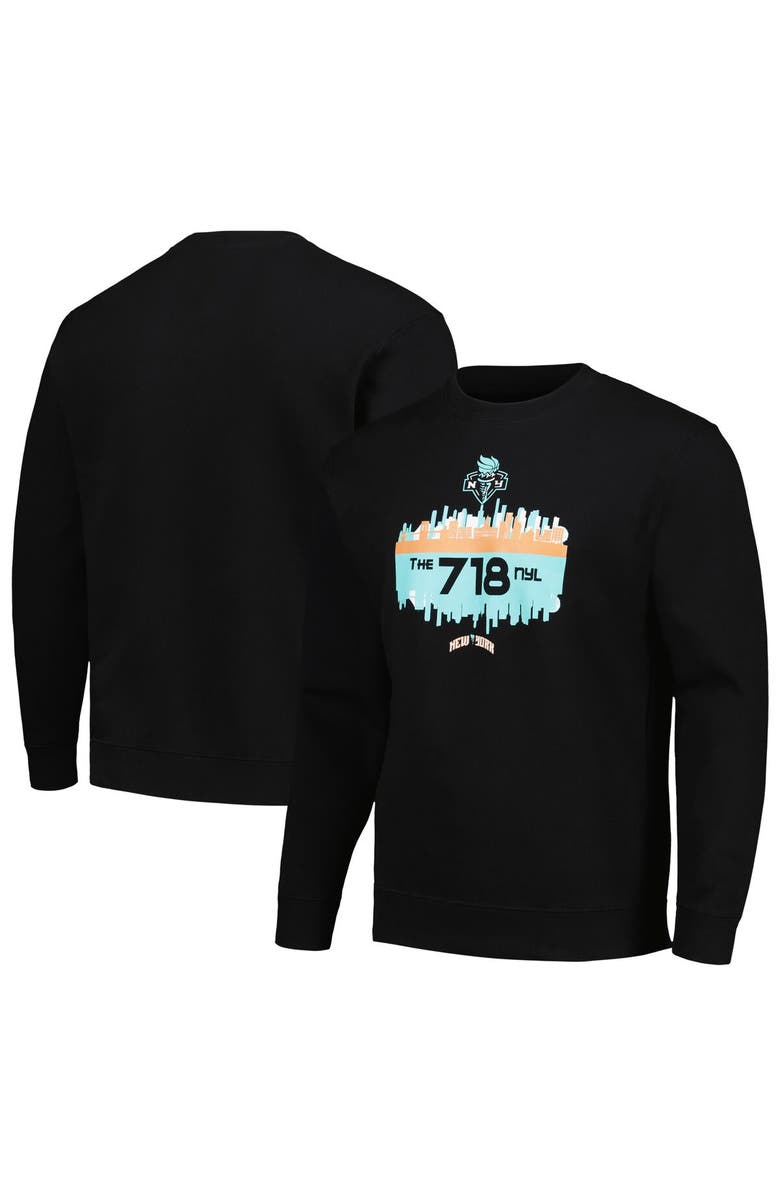 Stadium Essentials Unisex Stadium Essentials Black New York Liberty Cities Pullover Sweatshirt, Main, color, Black