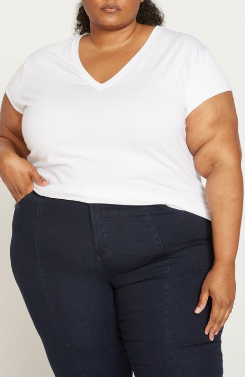 Ashley V-Neck T-Shirt (Plus)