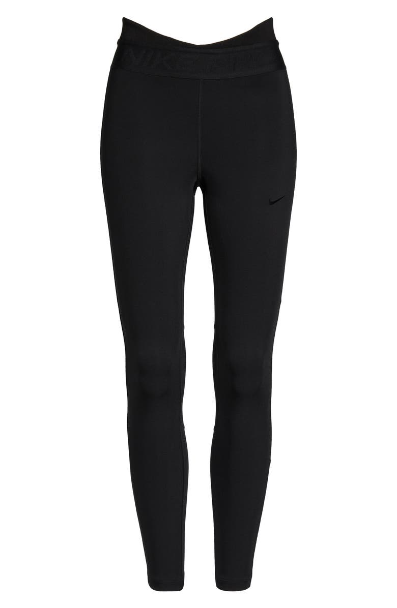 Nike Crossover Logo Waistband Leggings, Alternate, color,