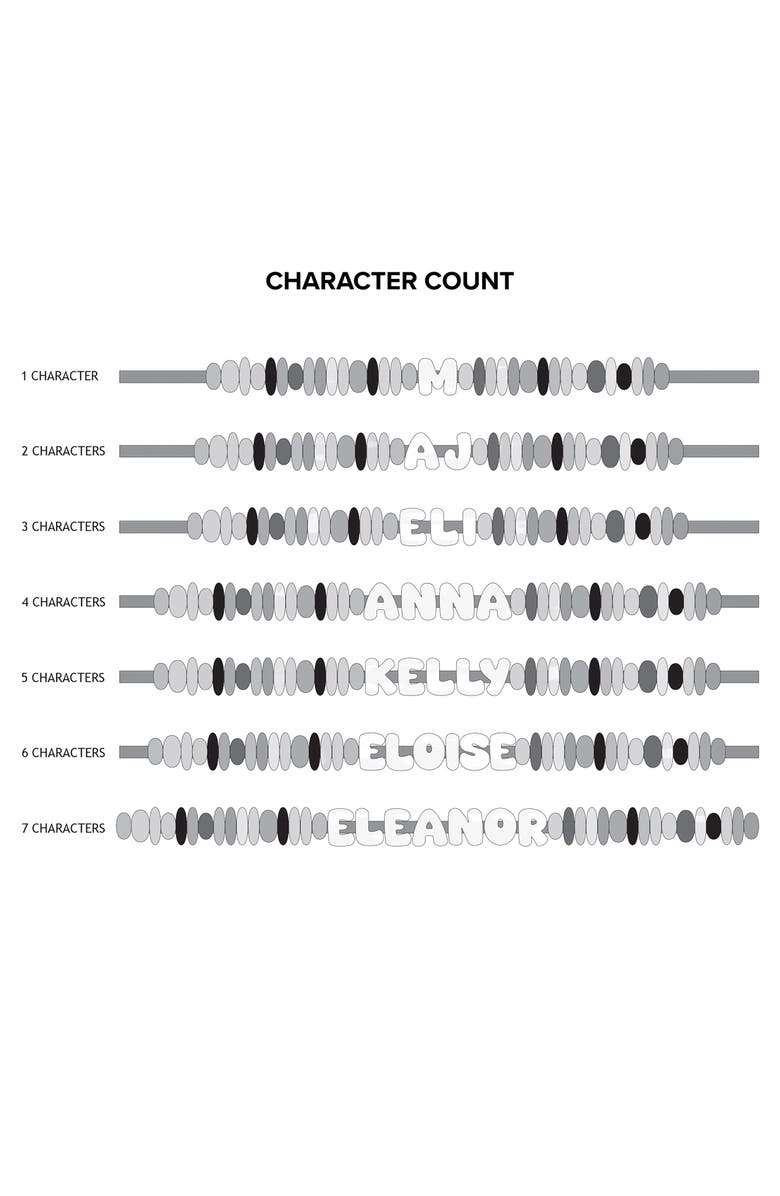 BaubleBar Make Waves Custom Beaded Bracelet, Alternate, color, White Multi