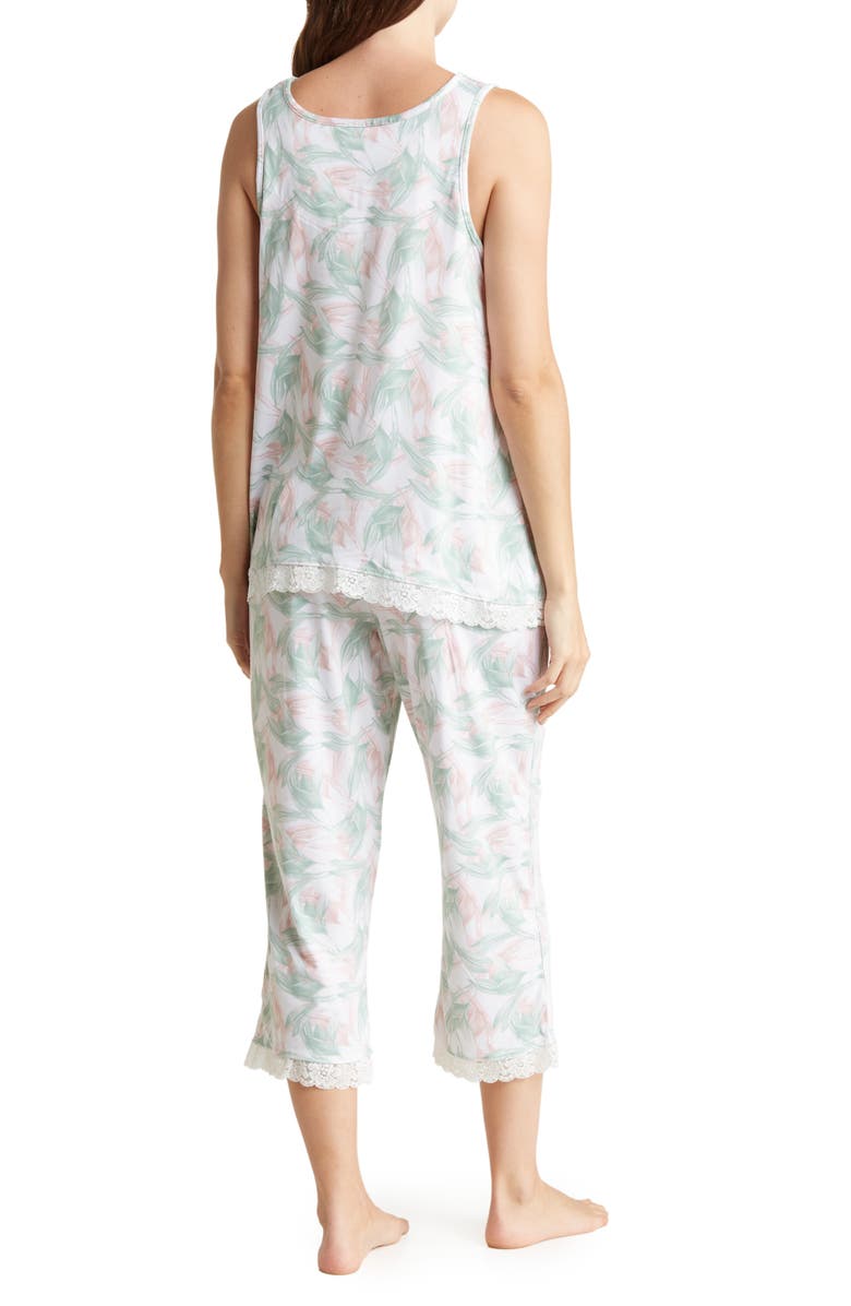 Anne Klein Sleeveless Capri Pajamas, Alternate, color, 