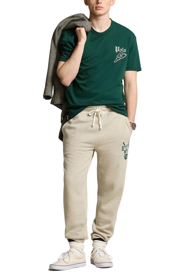 Wing Logo Graphic T-Shirt, Alternate, color, MOSS AGATE/ GOLD BUGLE