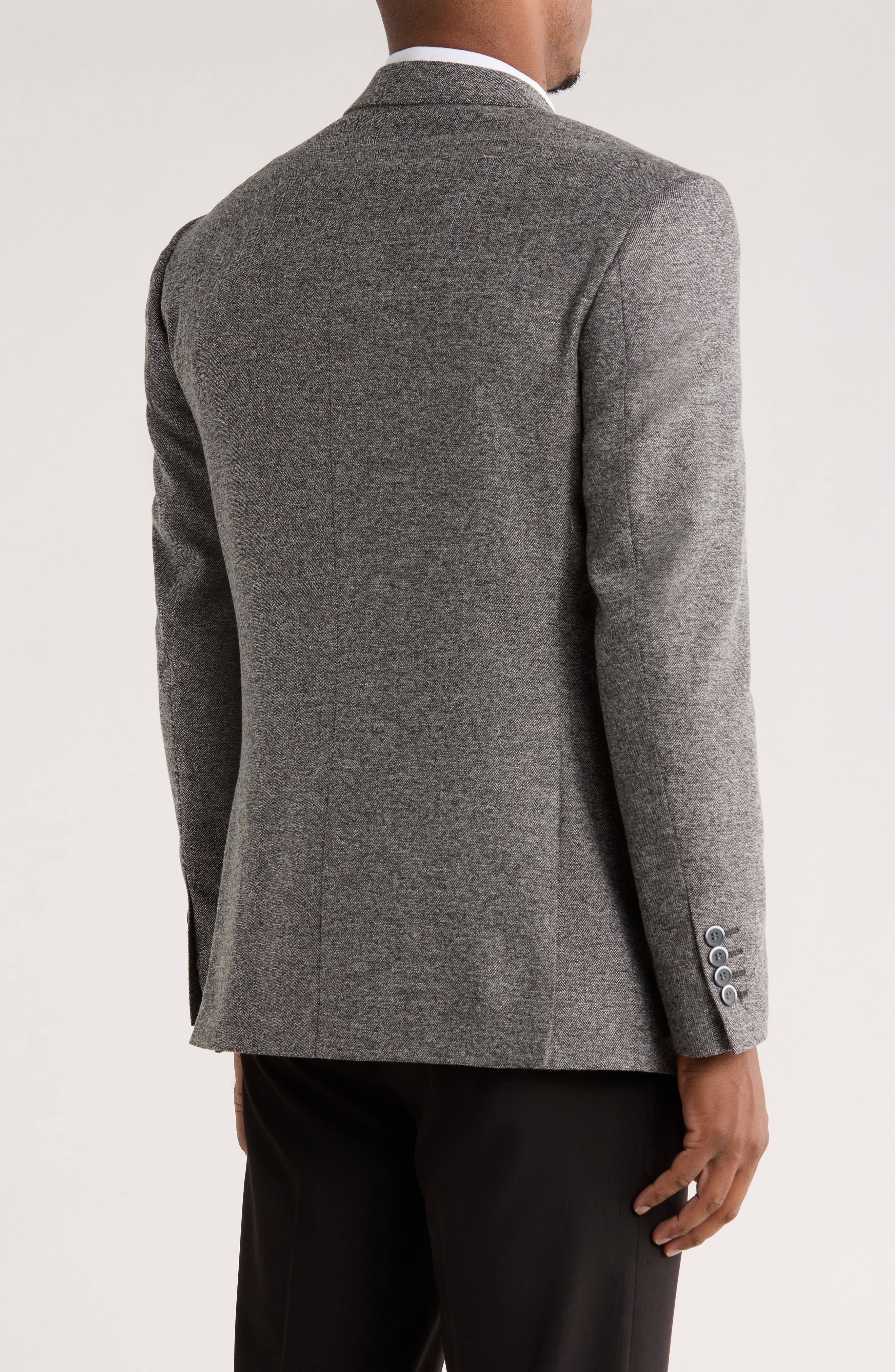 Herringbone Tweed Sport Coat - image 2