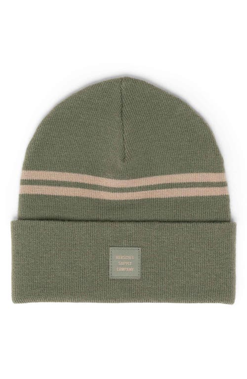 Herschel Supply Co . Abbott Stripe Beanie In Green