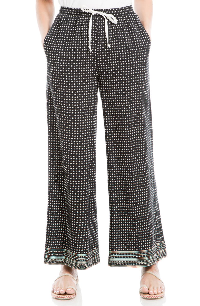 MAX STUDIO Drawstring Wide Leg Pants, Main, color,