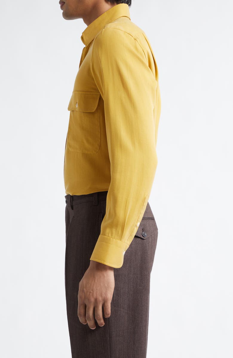 J. Mueser Button-Up Work Shirt, Alternate, color, Mustard