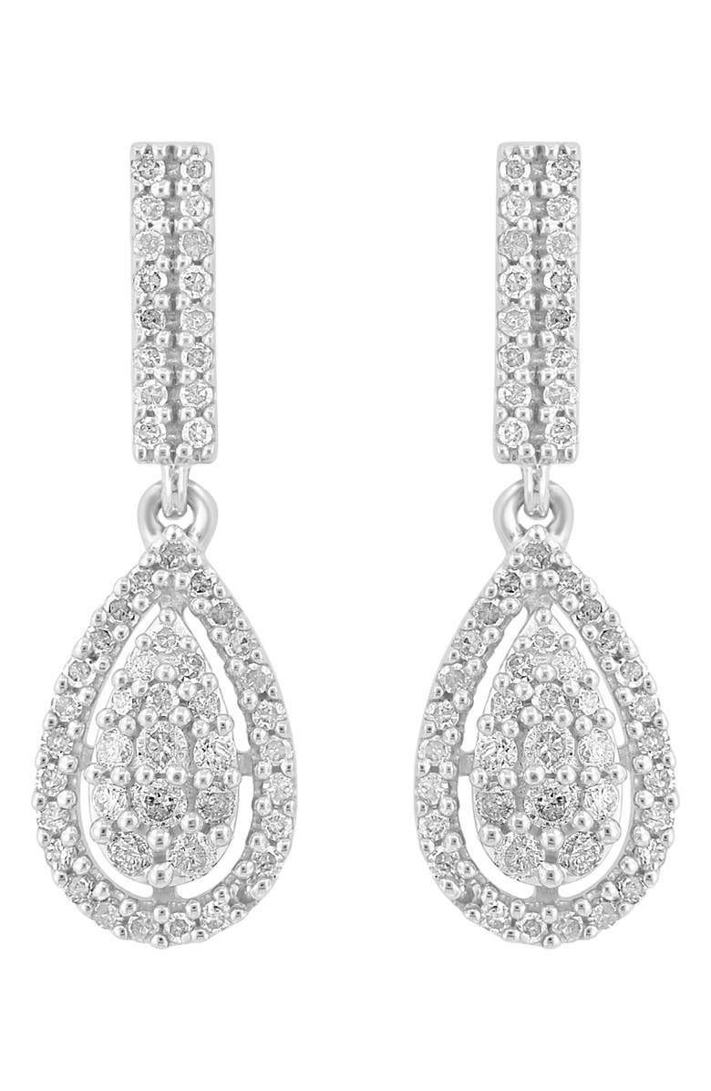 EFFY Diamond Drop Earrings, Main, color, White