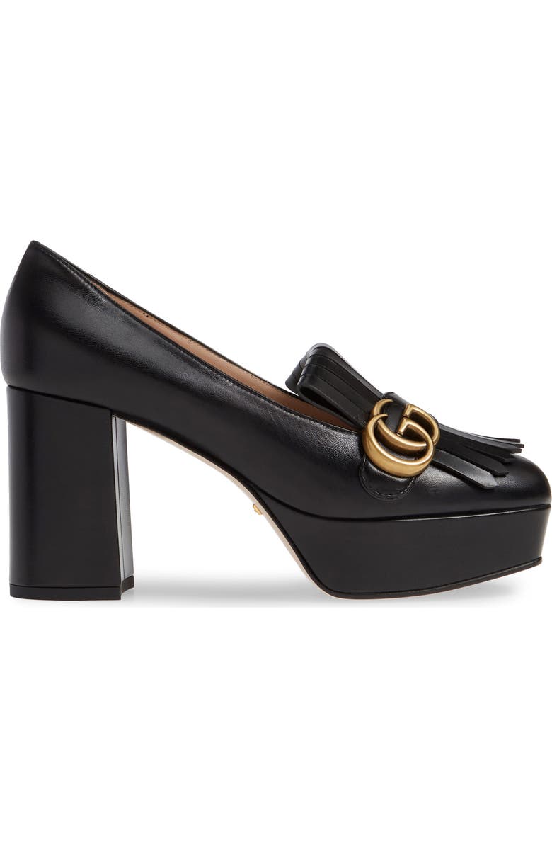 Gucci Kiltie Fringe Platform Pump, Alternate, color,