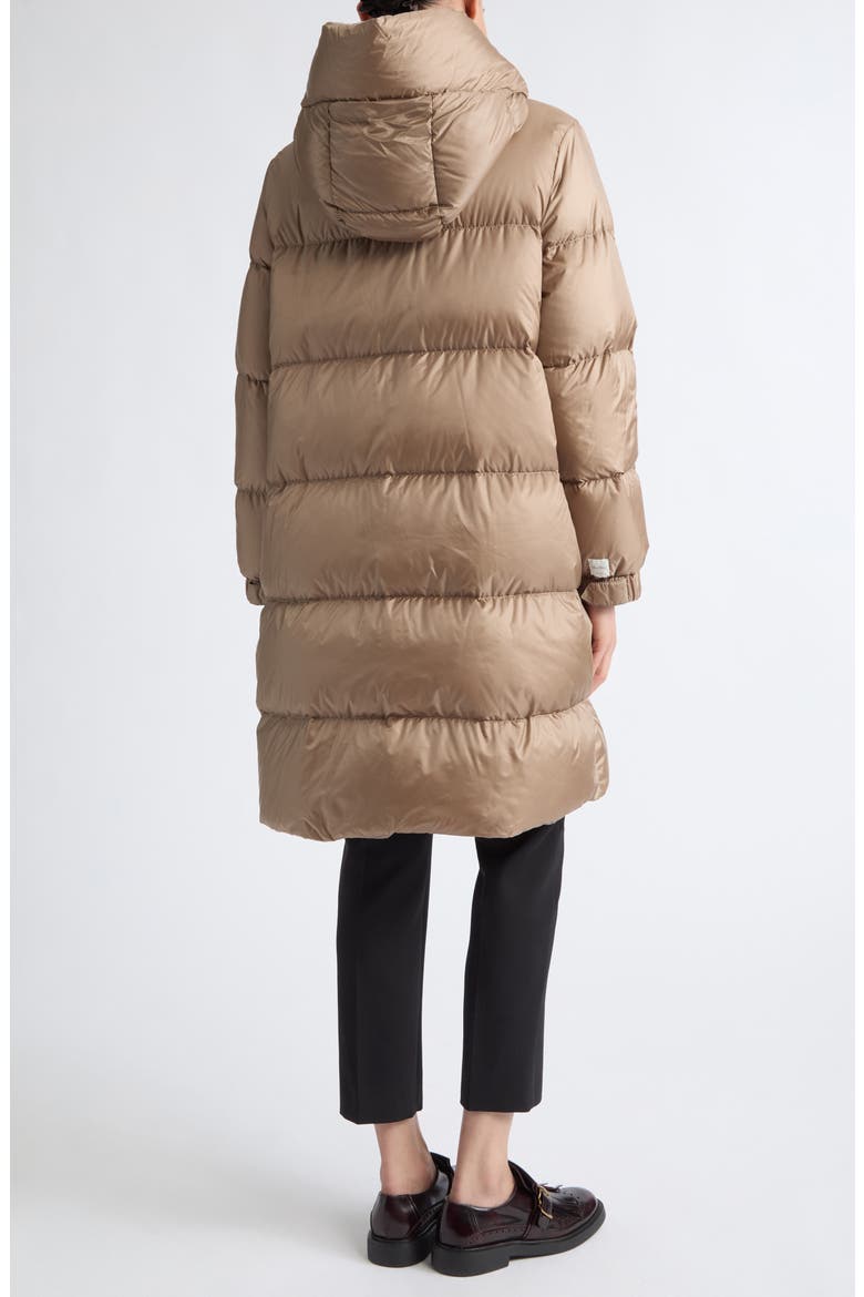 Sei Hooded Water Repellent Down Puffer Coat, Alternate, color, CLAY
