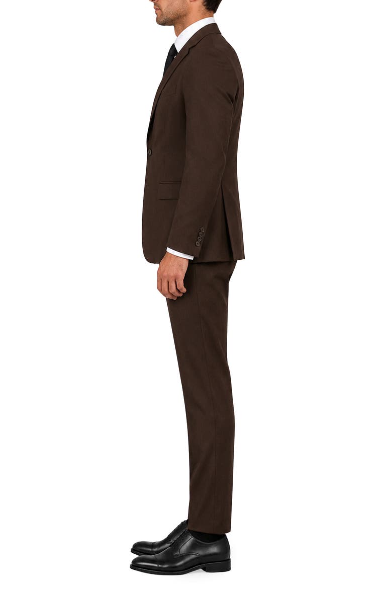 Giorgio Modern Fit Wool Suit, Alternate, color, BROWN