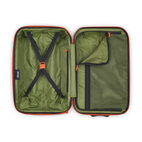 Jeep Jh003b 21" Carry On Hardside Expandable Luggage With Two Wheels In Green