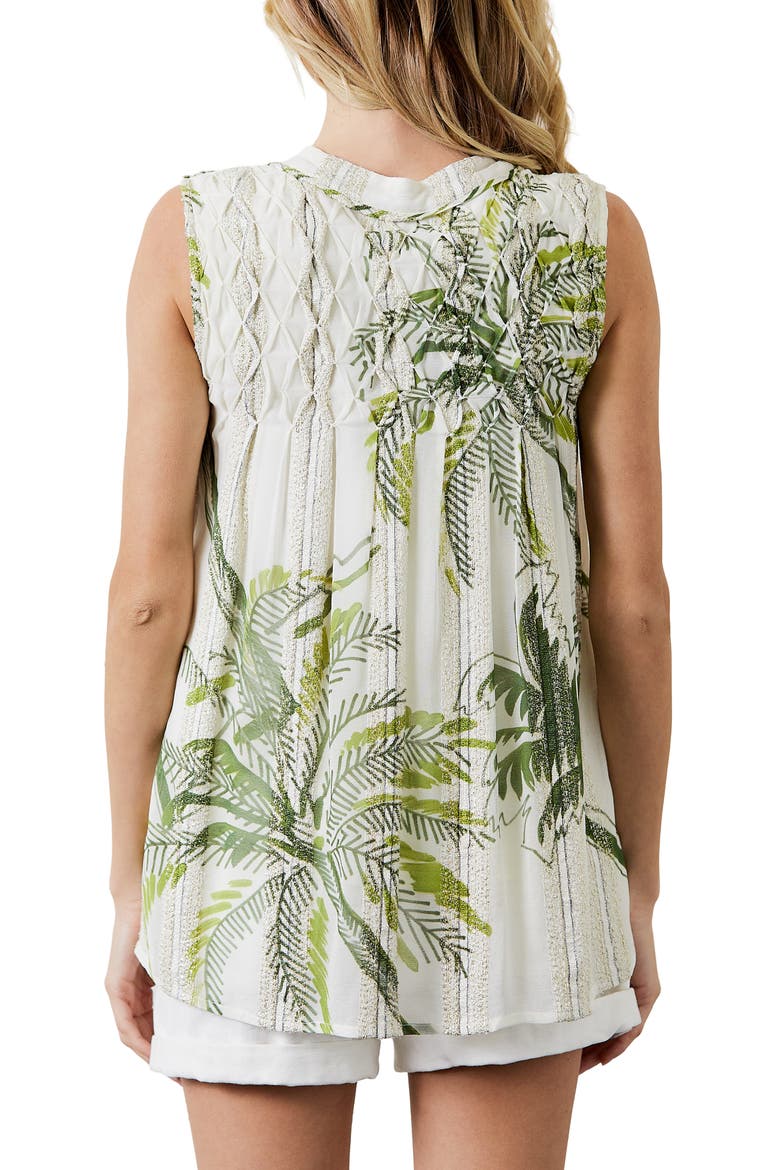 Palmira Sleeveless Top, Alternate, color, CREAM