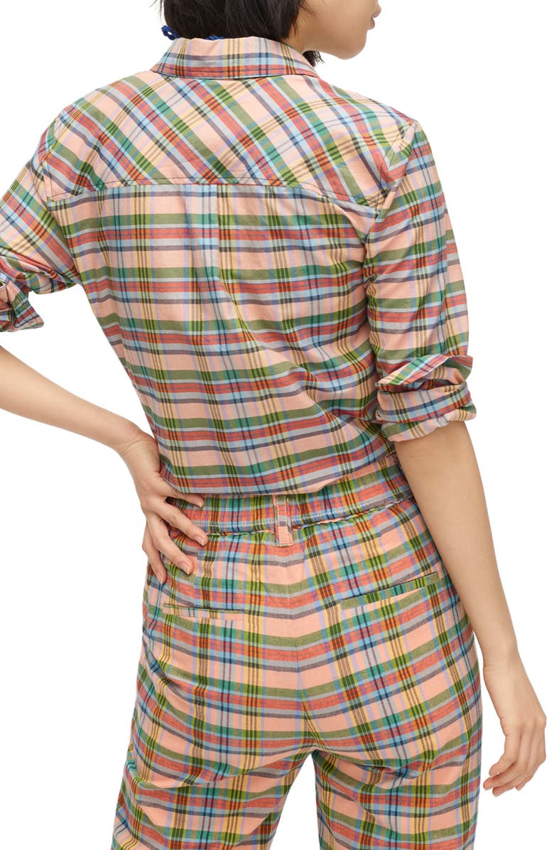 J.Crew Plaid Classic Popover Shirt, Alternate, color, 