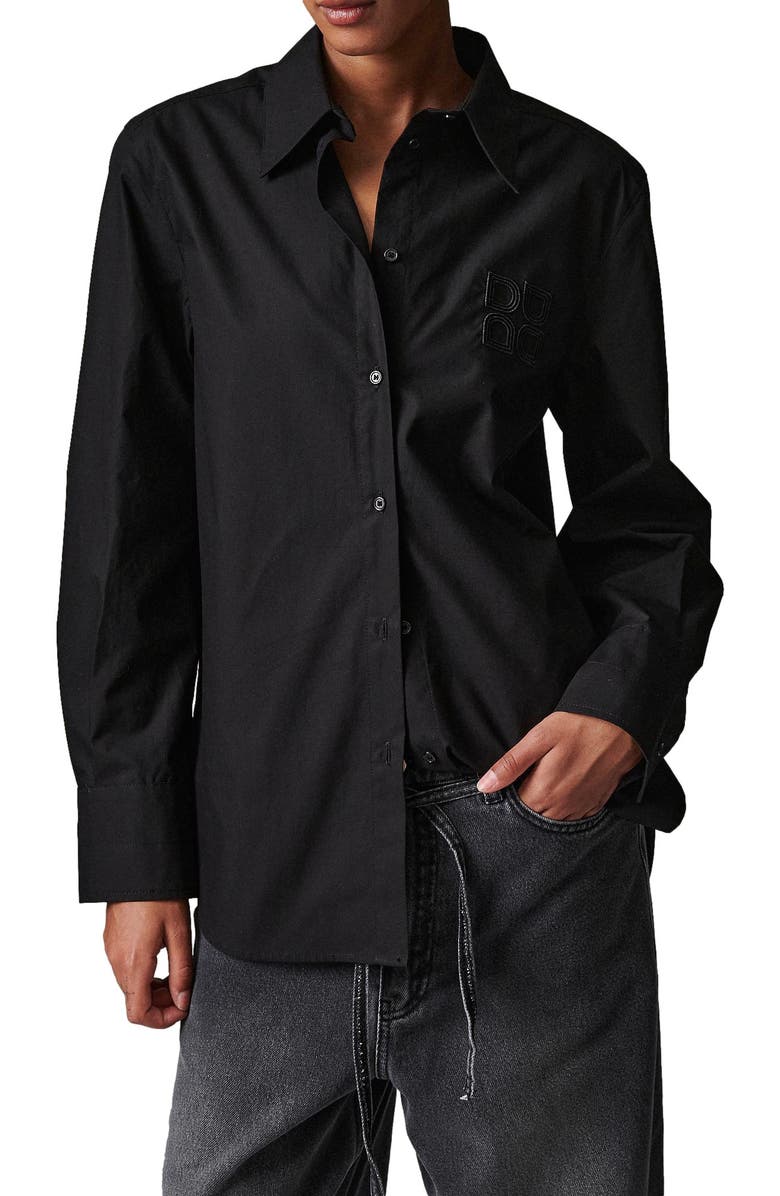 DAY Birger et Mikkelsen Jojo Crisp Button-Up Shirt, Alternate, color, Black