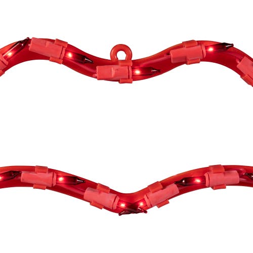 Northlight 17.5" Lighted Red Lips Valentine's Day Window Silhouette In Red